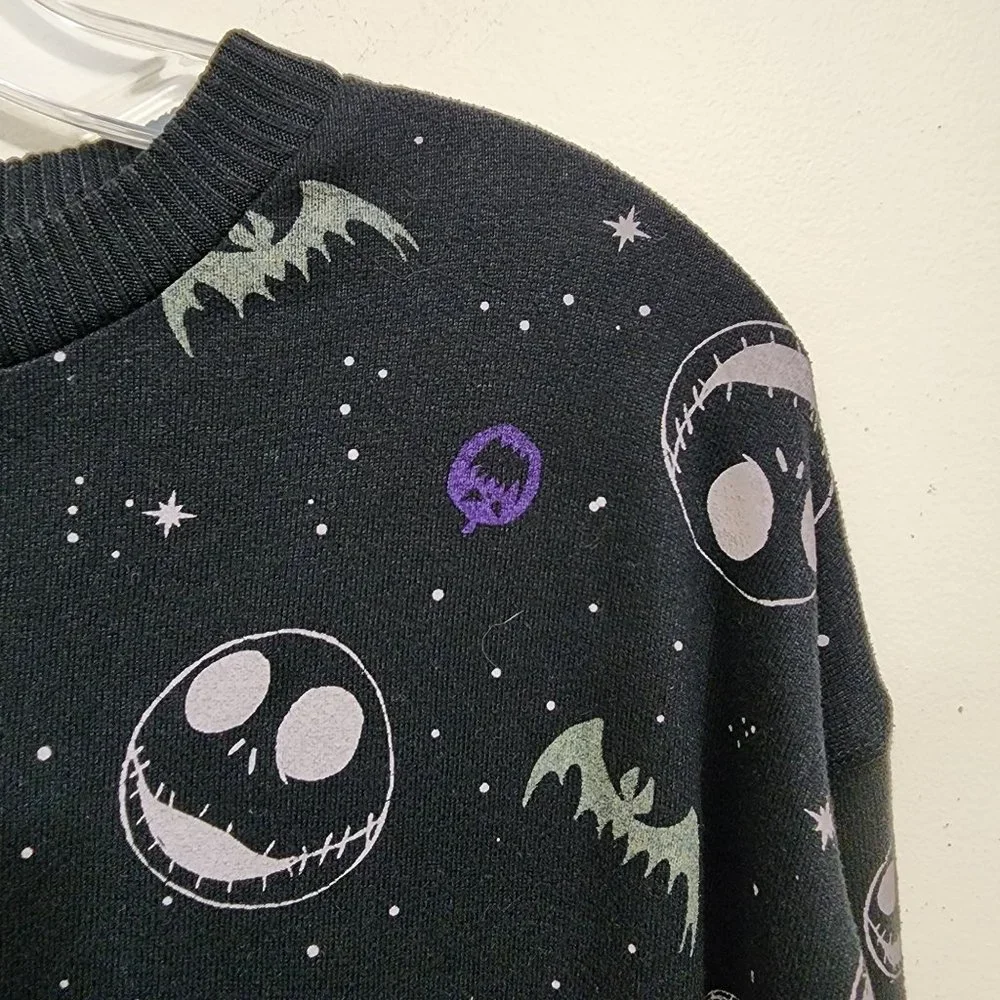 Disney Nightmare before Christmas Jack Skellington, stars, bats, pumpkins pjs XS - Picture 7 of 7